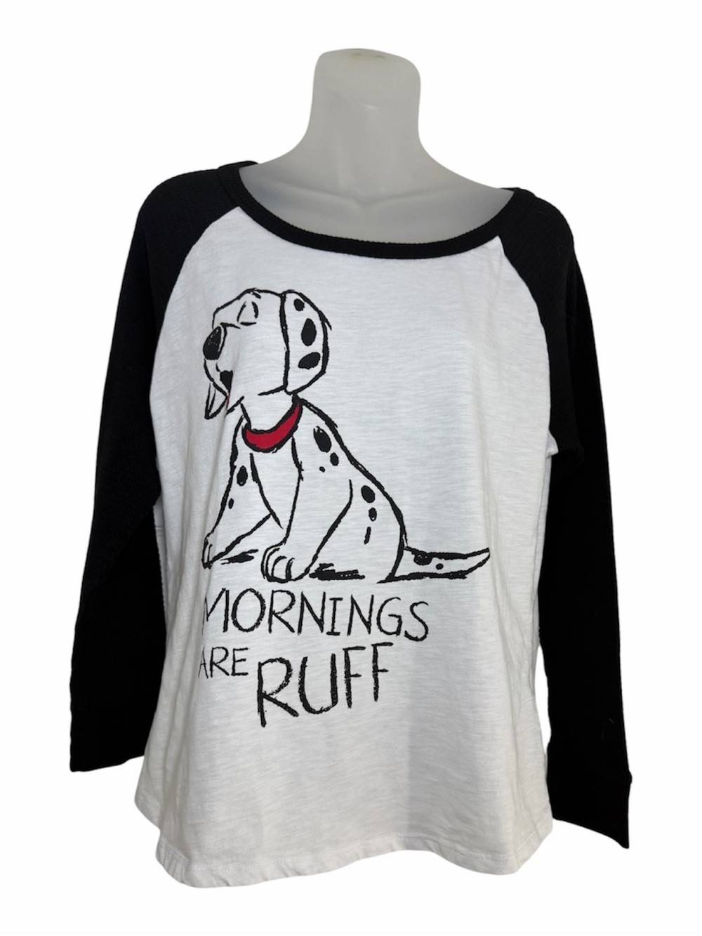 Disney 101 Dalmatians Mornings Are Ruff Sleep Shirt Top Women’s Large